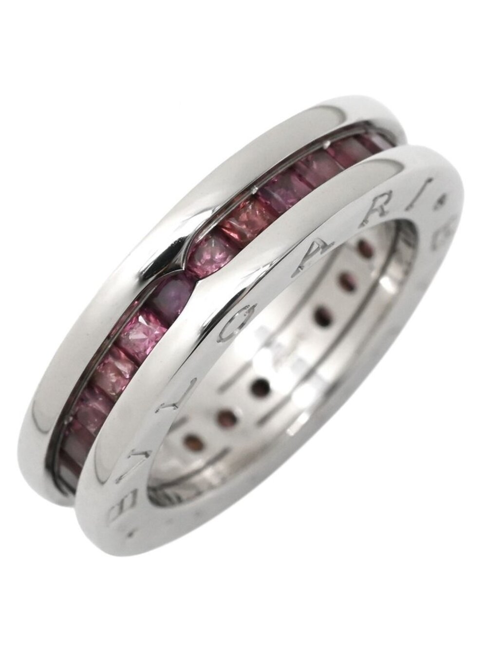 Bvlgari Ring B.zero1 XS White Gold 47 18k Garnet